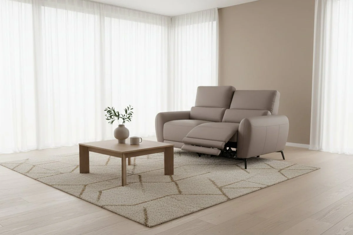 Jasmine Power Recliner 2 Seater Leather Sofa - Image 4