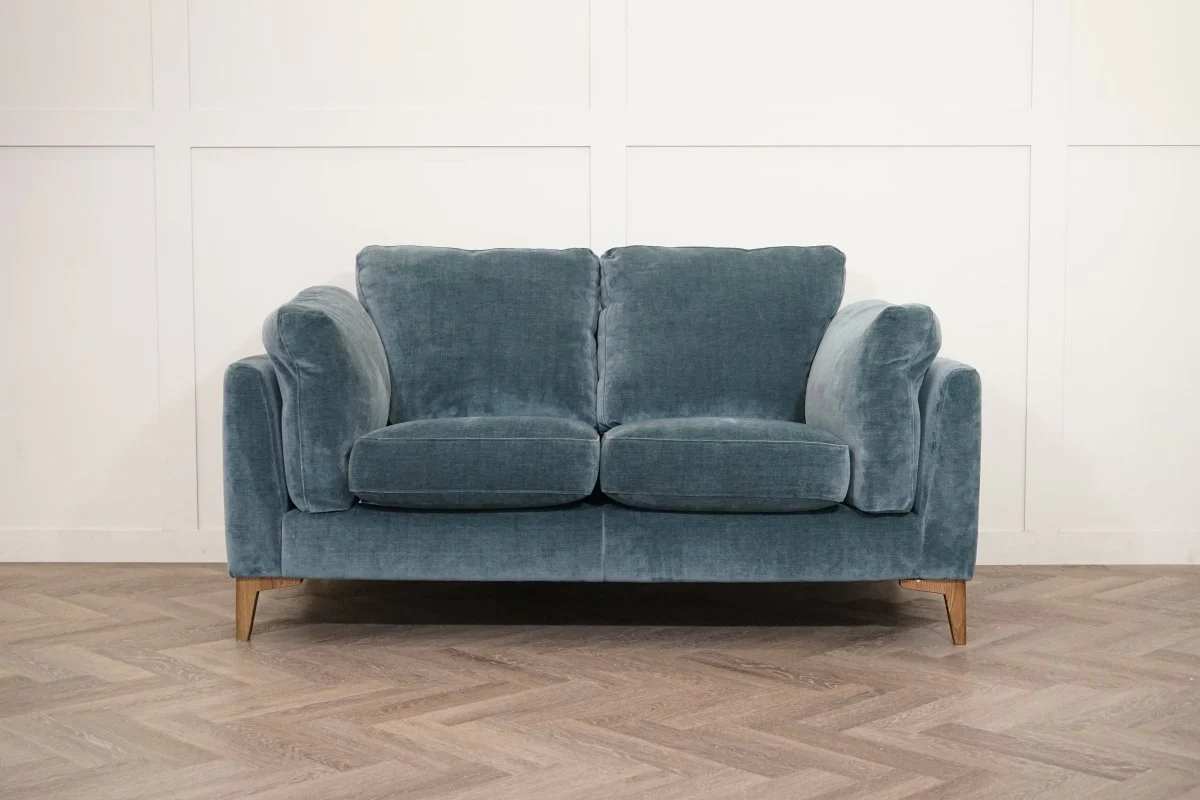 Jura Medium 2 Seater Sofa, Easy Clean Chenille Teal - Image 8