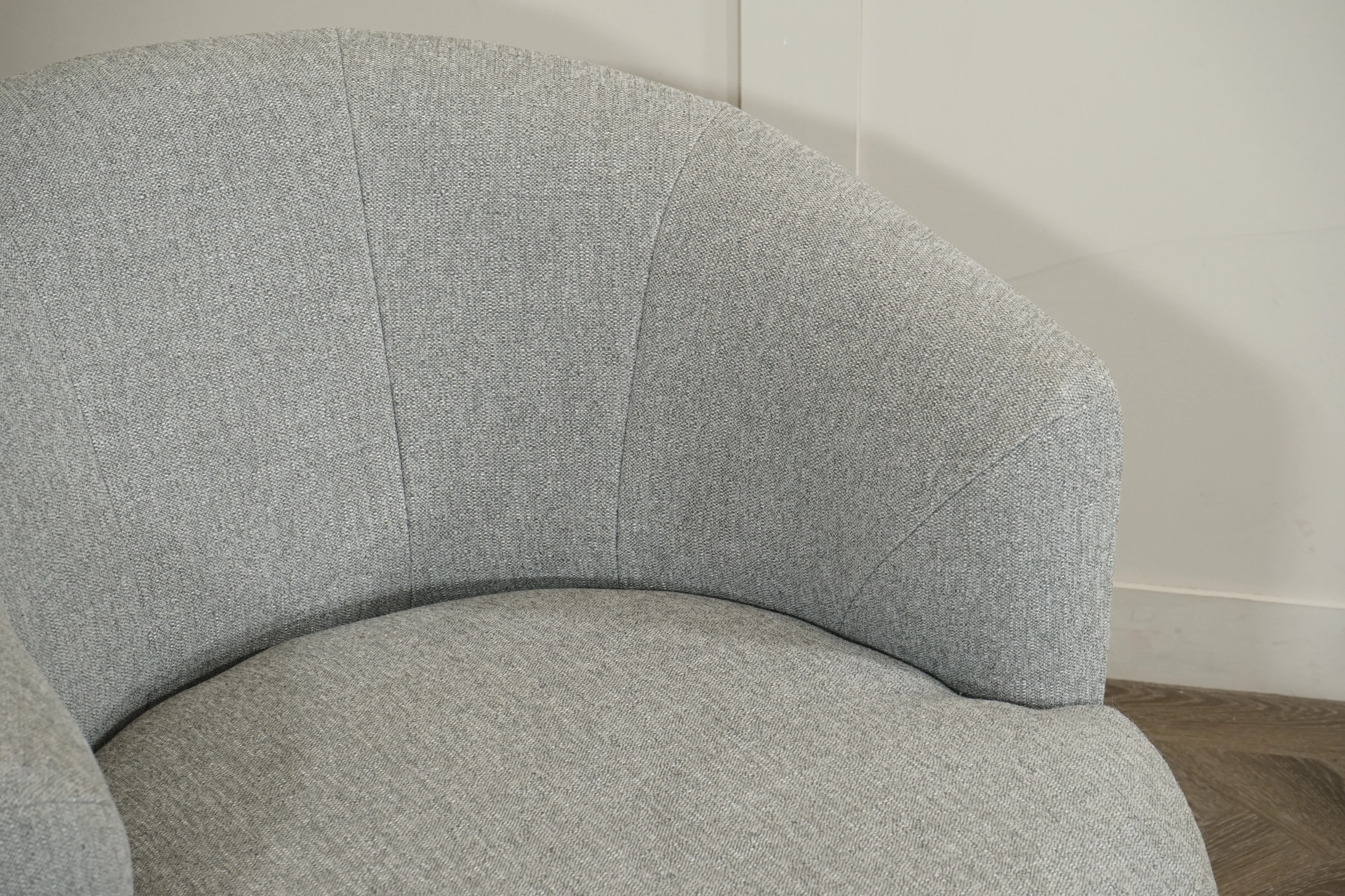 Lozenge Armchair, Aquaclean Matilda Steel - Image 3