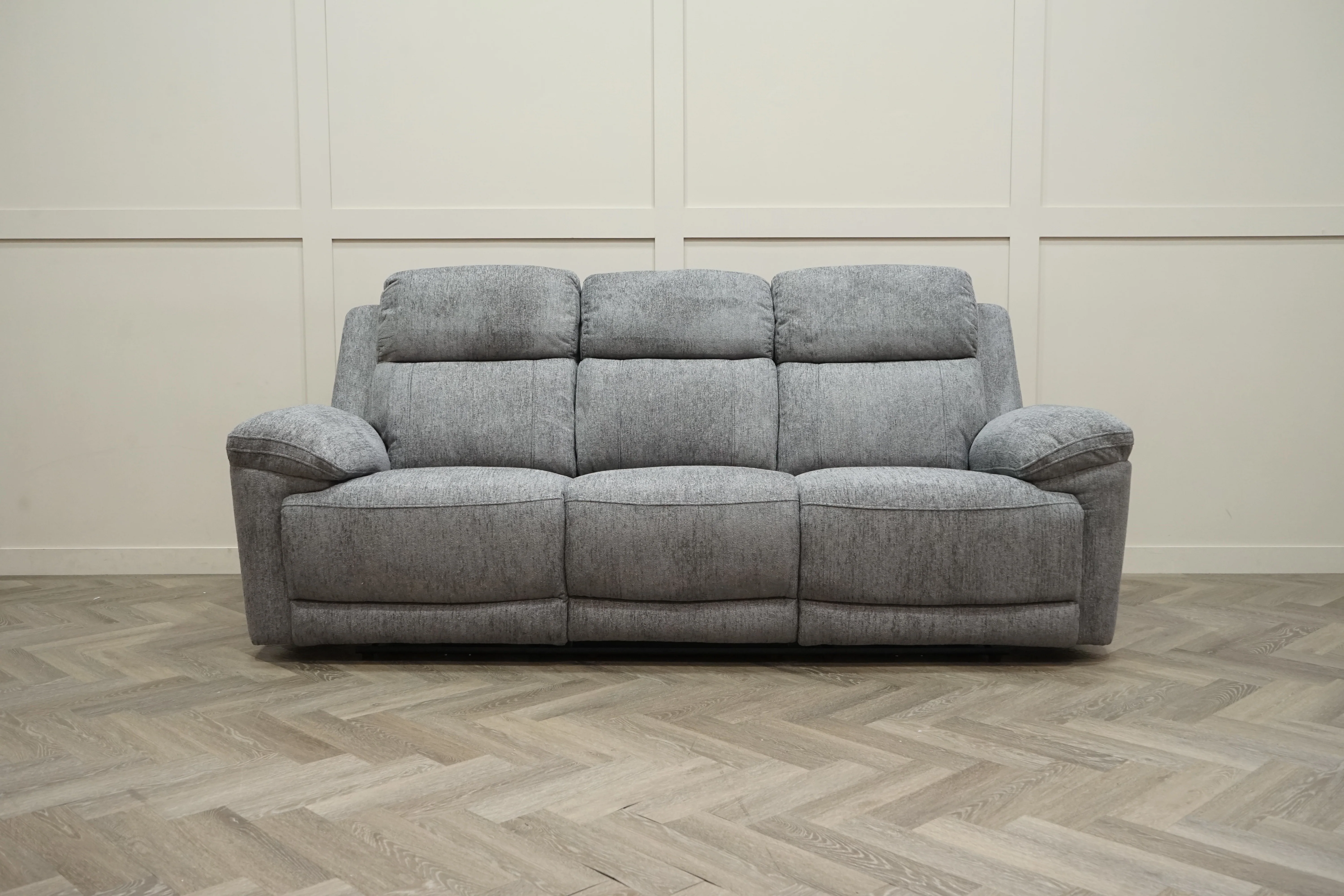 Lucius 3 Seater Power Recliner Fabric Sofa, Vespa Grey - Image 5