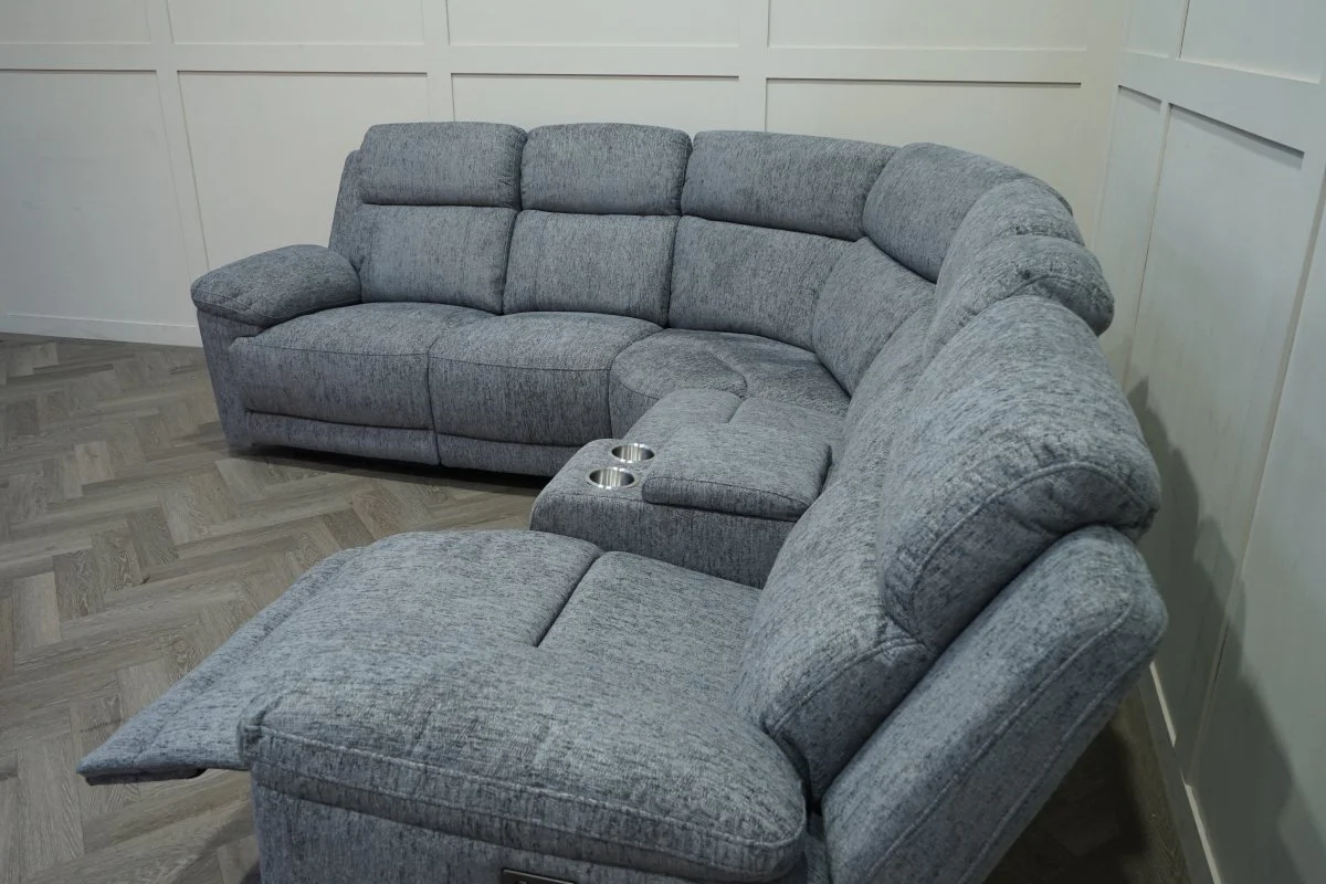 Lucius Power Reclining Modular Corner Sofa, Vespa Grey - Image 13