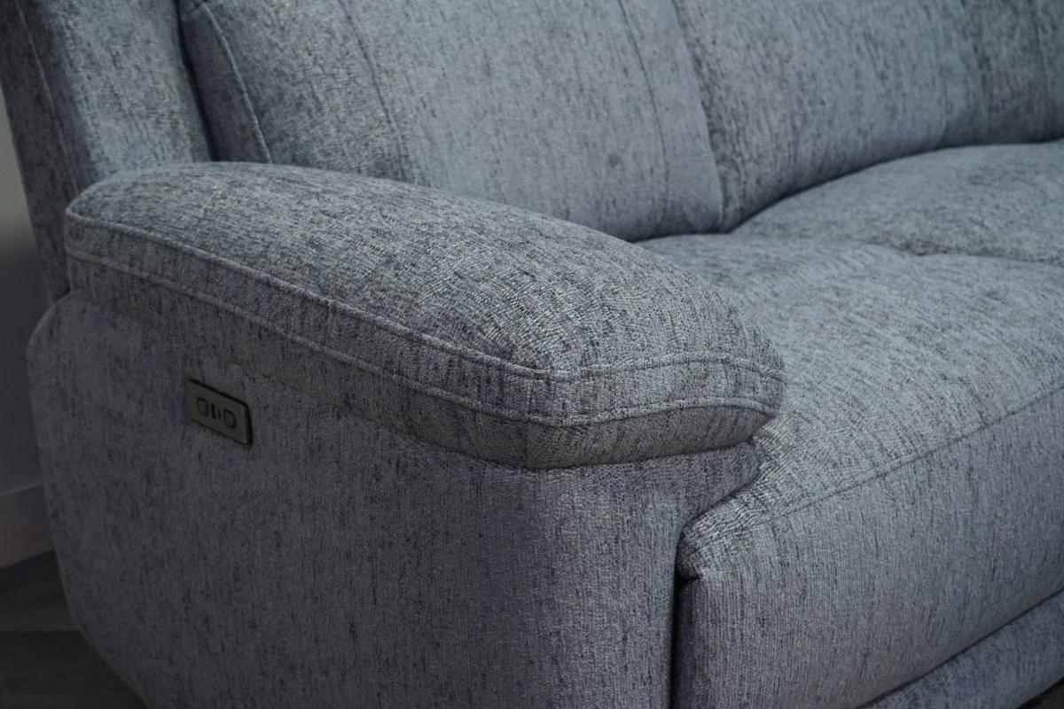 Lucius Power Reclining Modular Corner Sofa, Vespa Grey - Image 5
