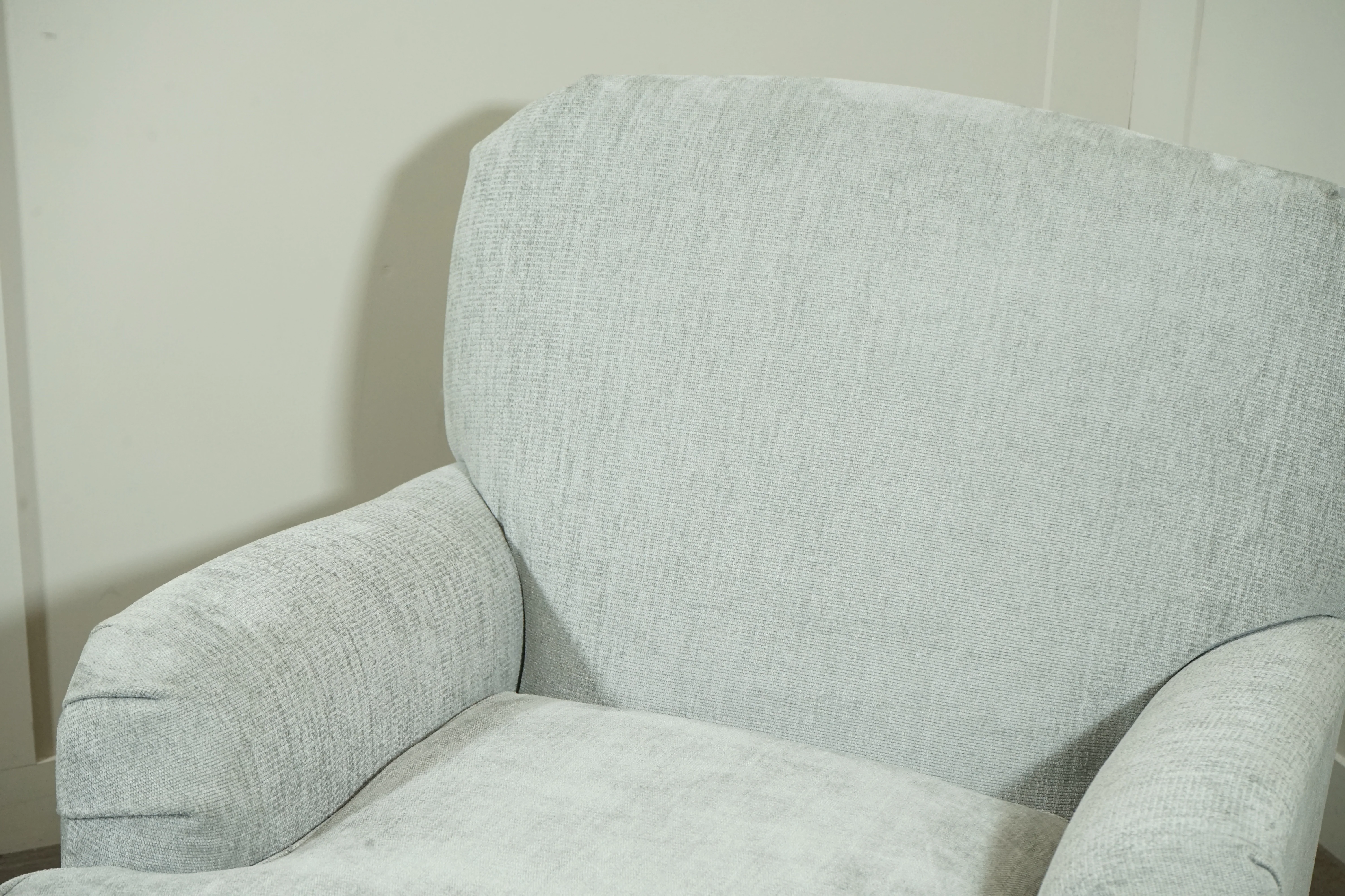 Laura Ashley Lynden Armchair, Oak Leg, Orla Pale Steel - Image 5