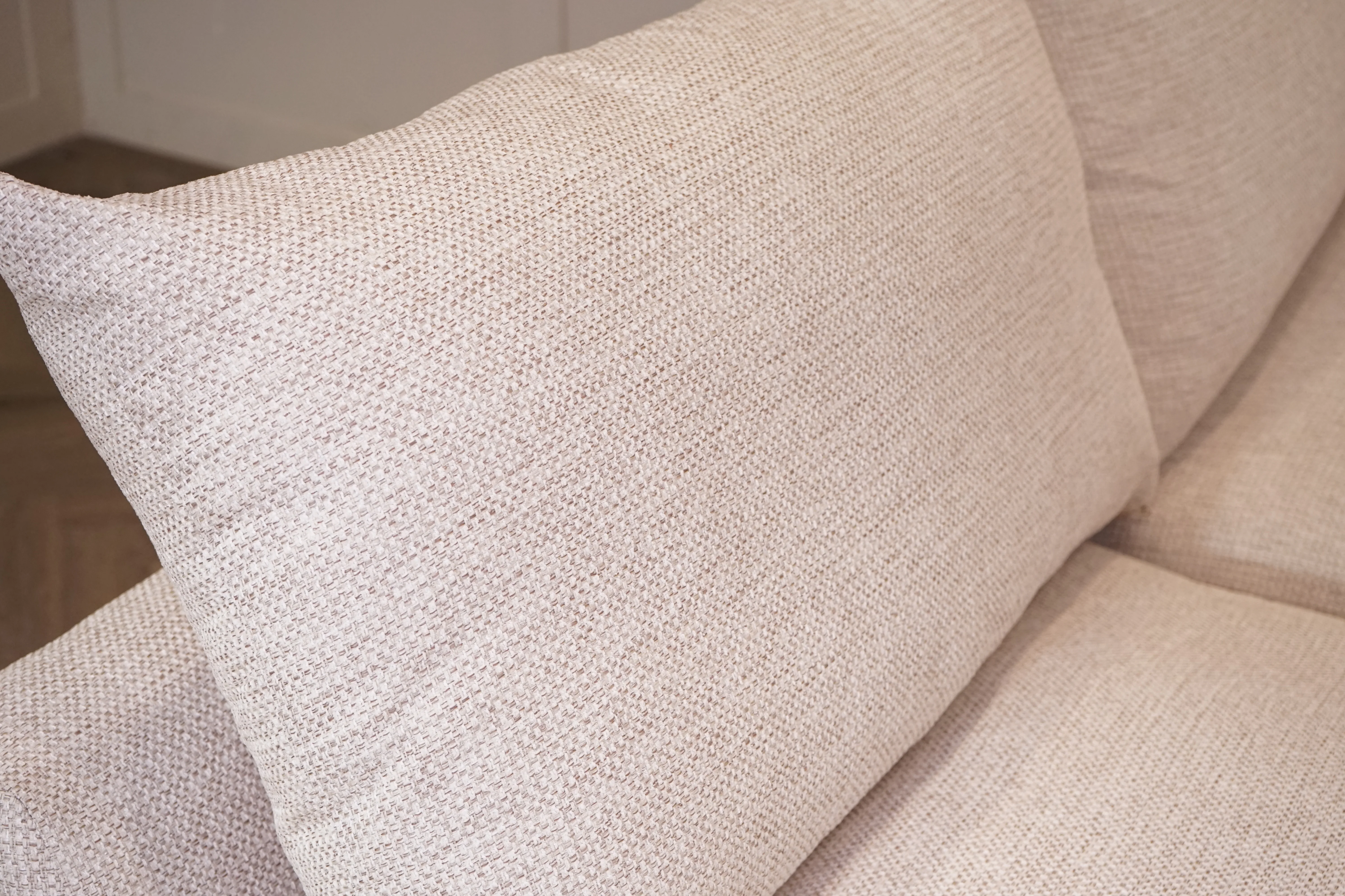 Metro LHF Open Ended Corner Sofa & Footstool, Lanley Ercu - Image 10