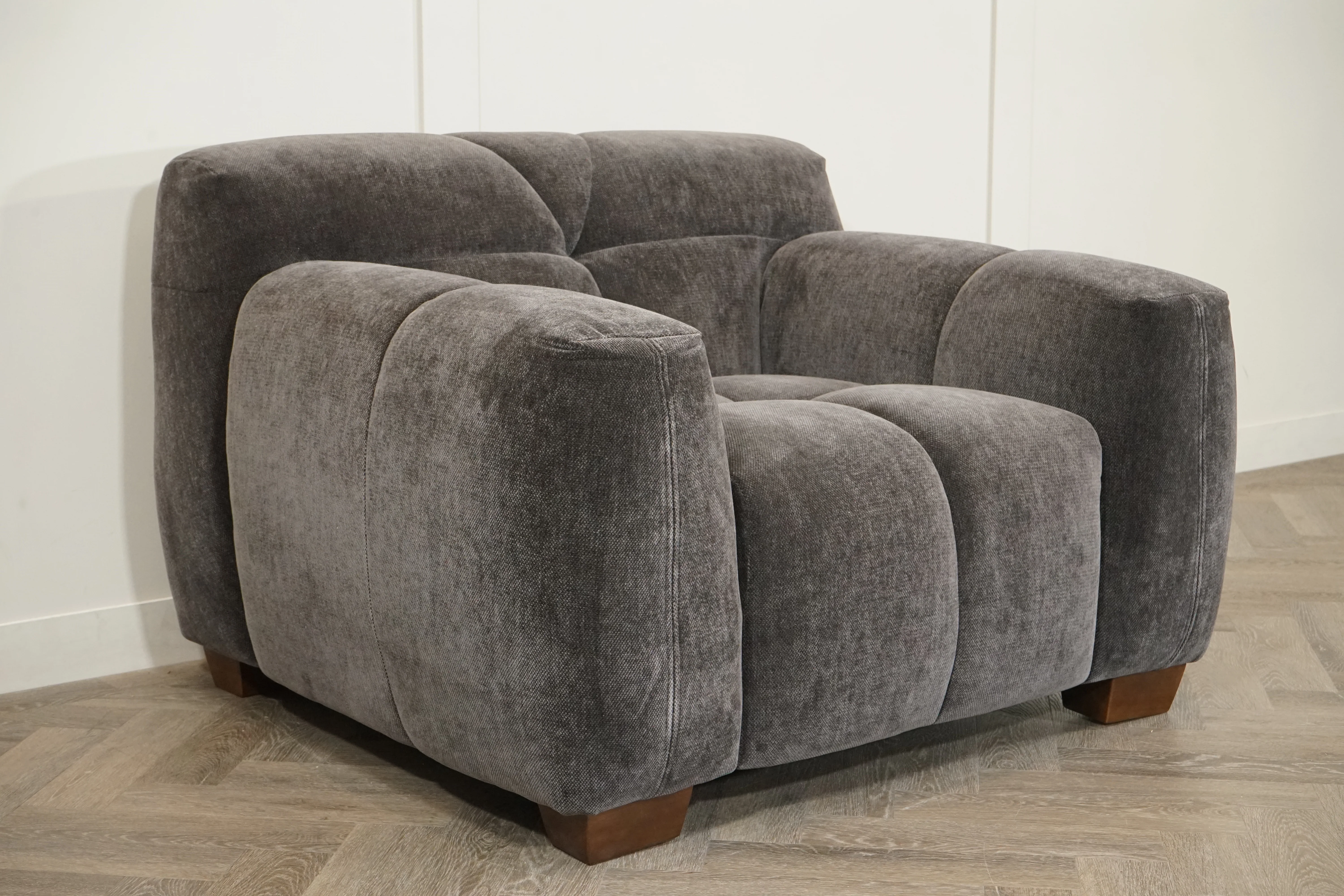 Monroe Fabric Armchair, Mocha - Image 4