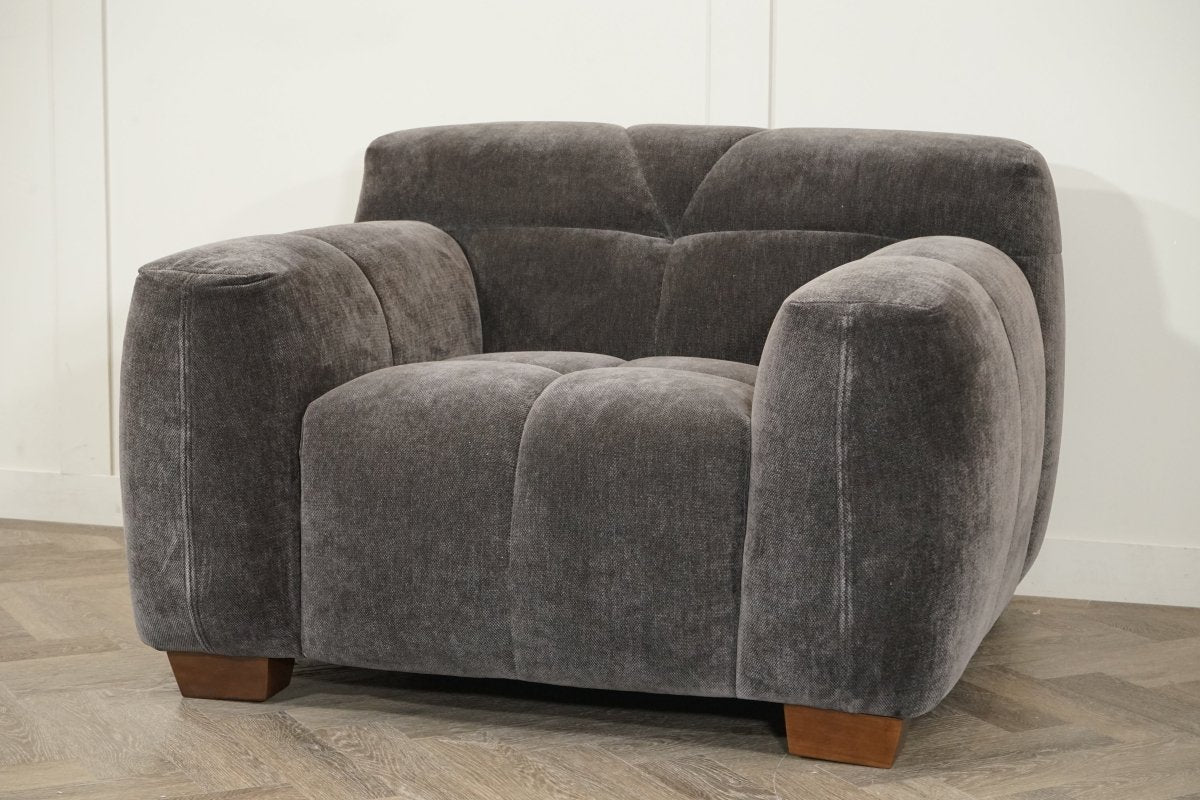 Monroe Fabric Armchair, Mocha - Image 6