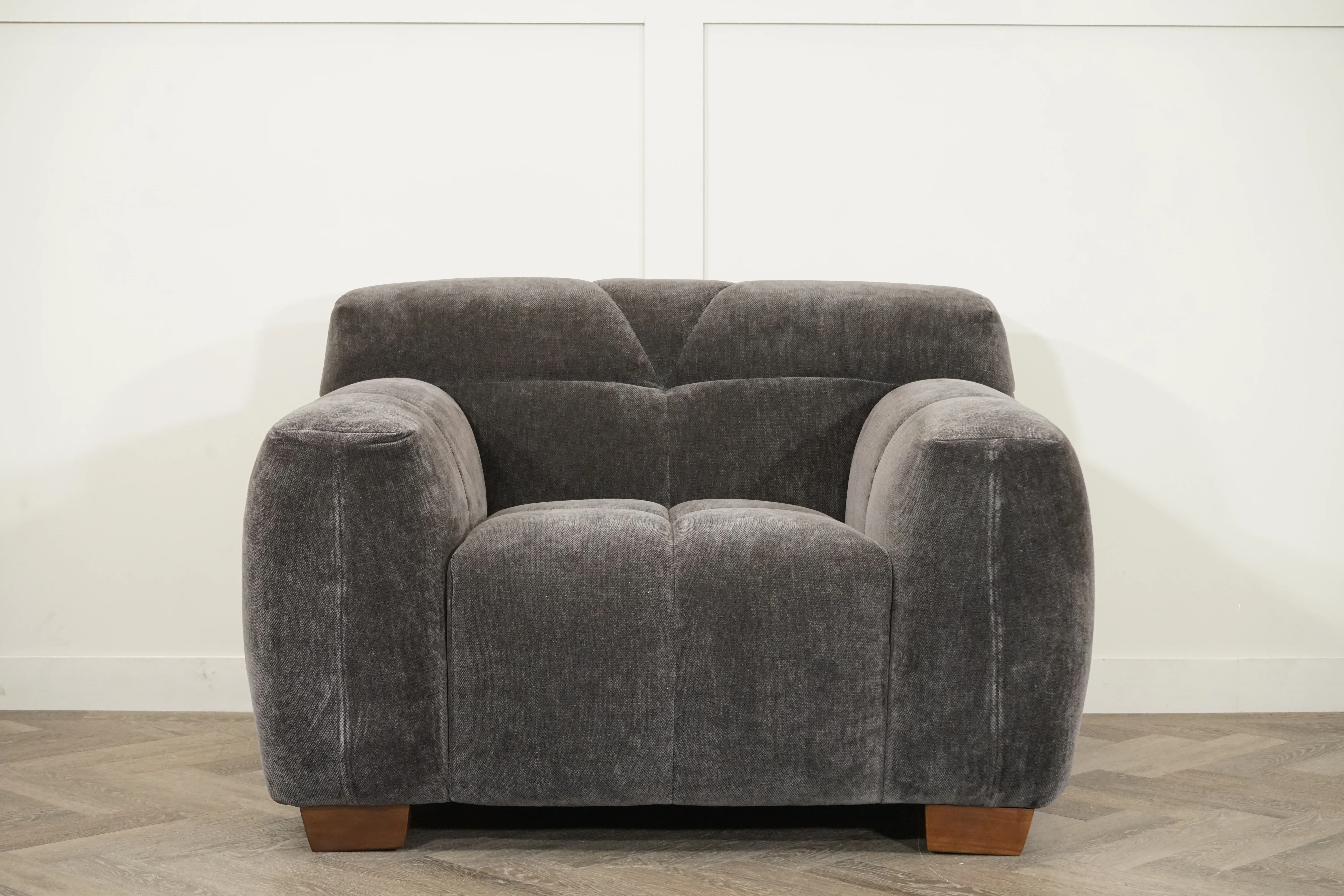 Monroe Fabric Armchair, Mocha - Image 8