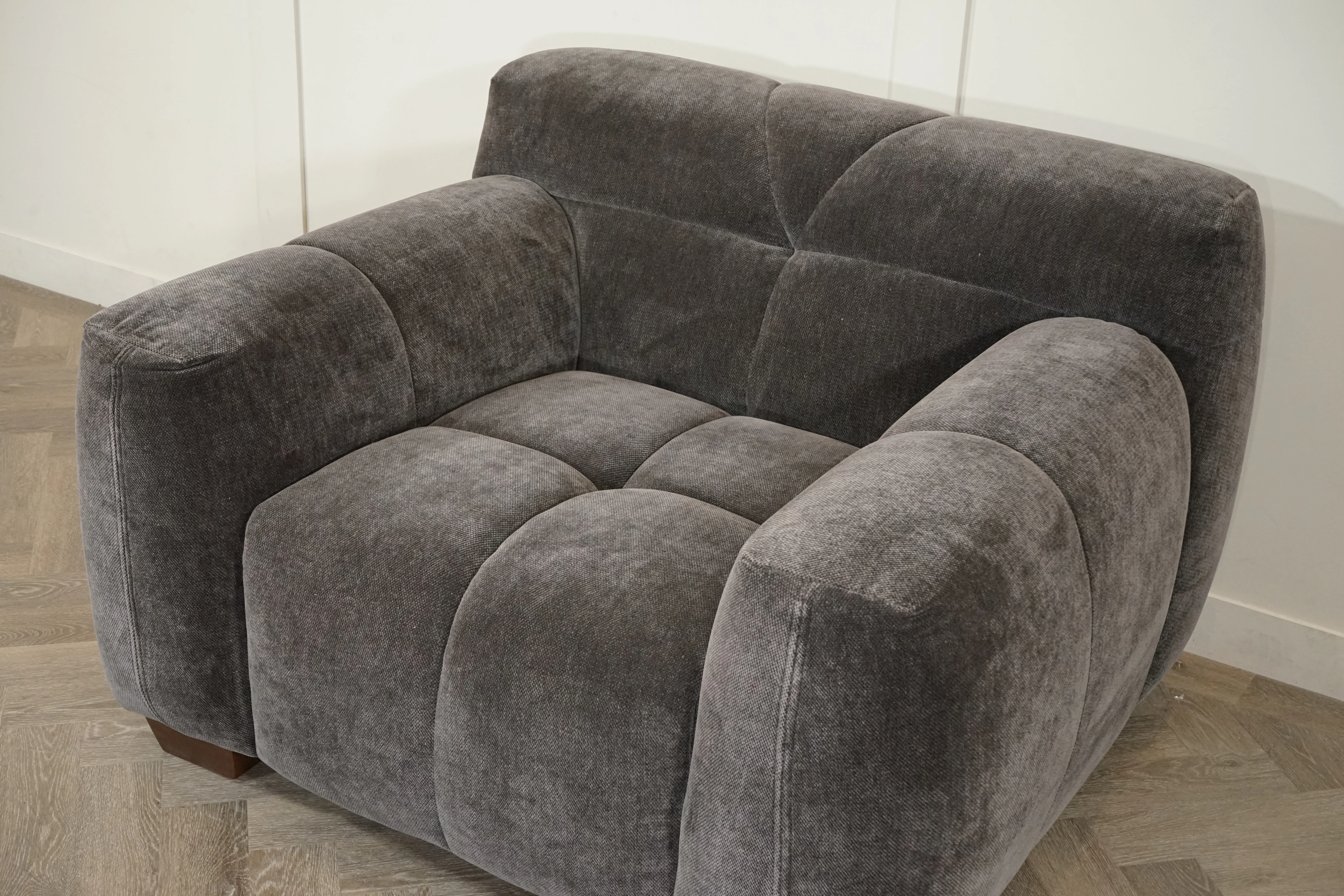 Monroe Fabric Armchair, Mocha - Image 9
