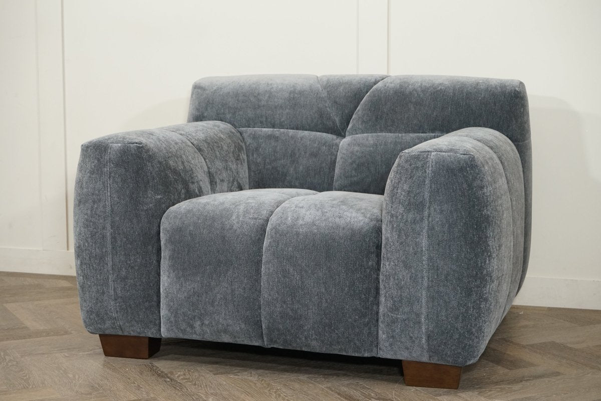 Monroe Fabric Armchair, Shadow Grey - Image 4