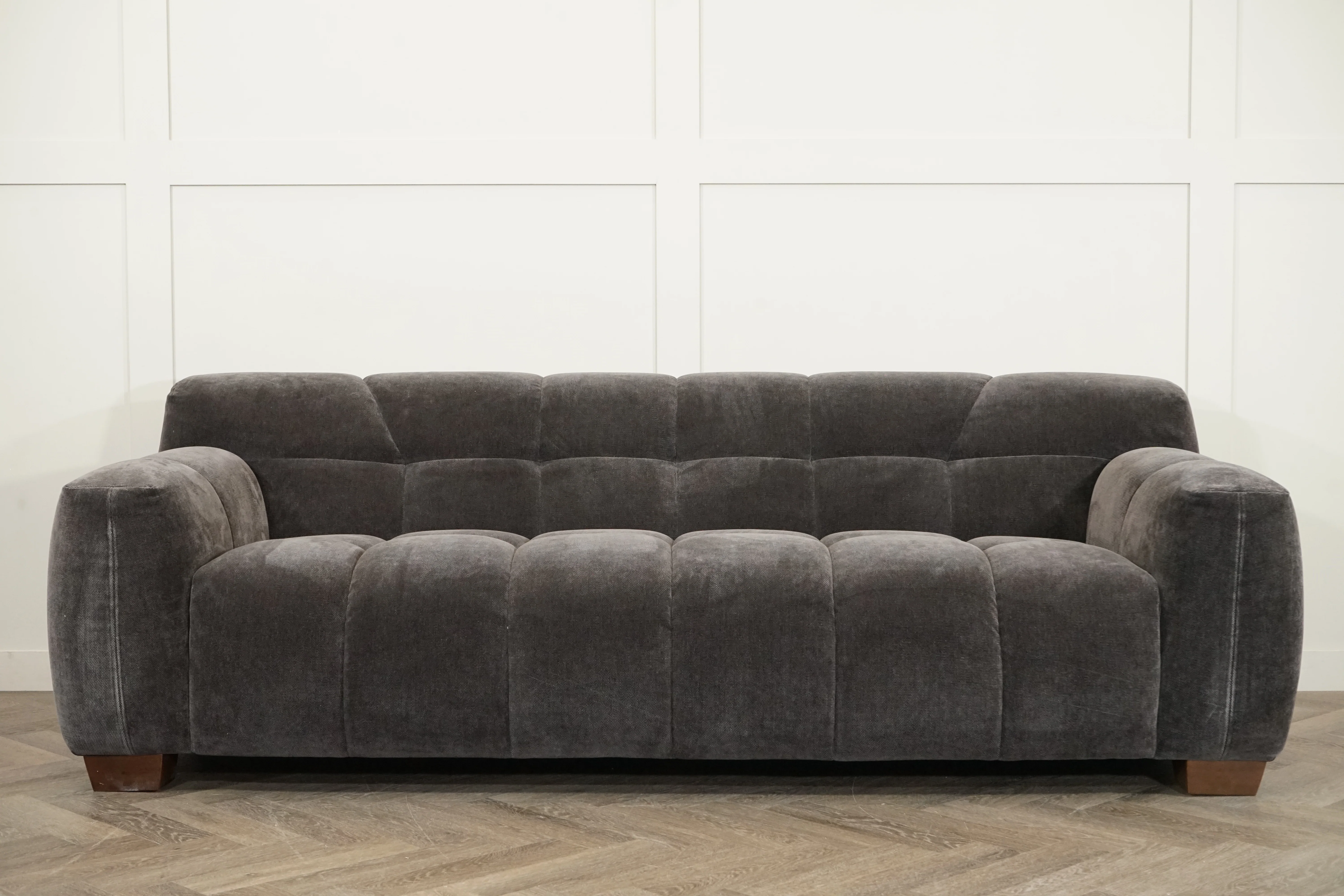 Monroe Large 3 Seater Fabric Sofa, Mocha - Image 10