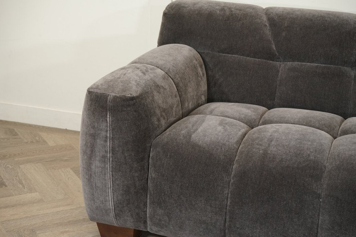 Monroe Large 3 Seater Fabric Sofa, Mocha - Image 7