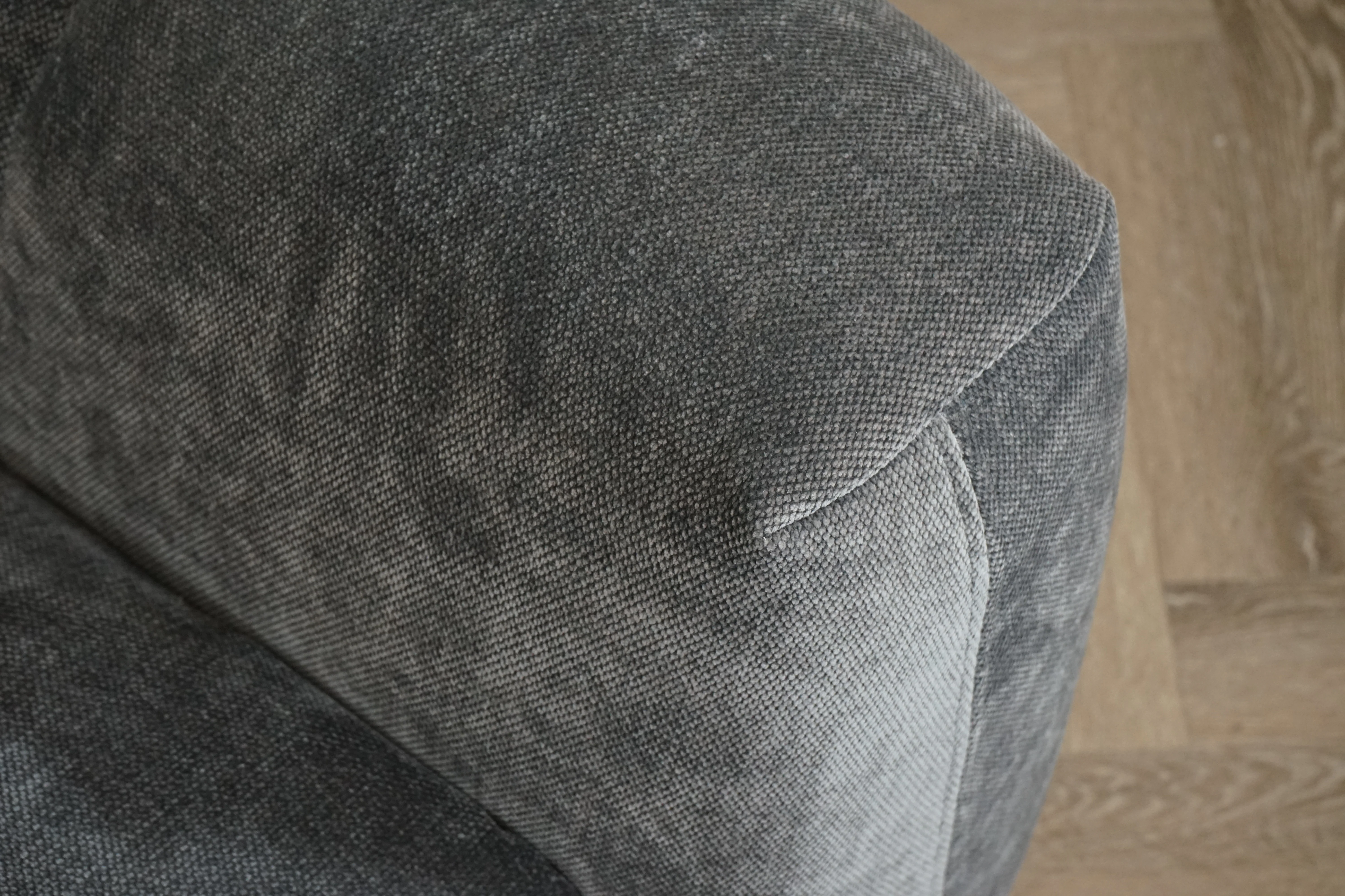 Monroe Large 3 Seater Fabric Sofa, Shadow Grey - Image 9