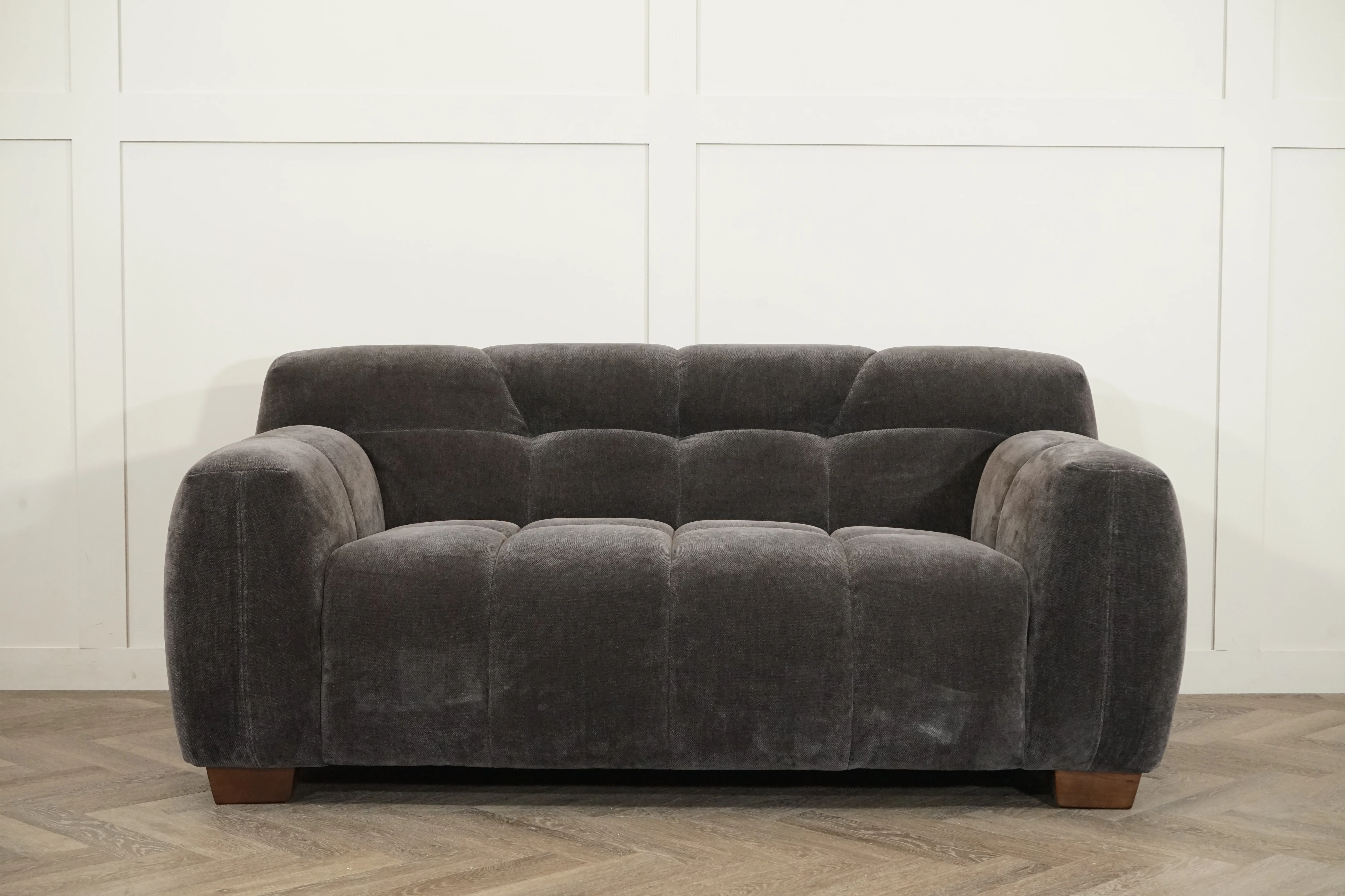 Monroe Small 2 Seater Fabric Sofa, Mocha - Image 10