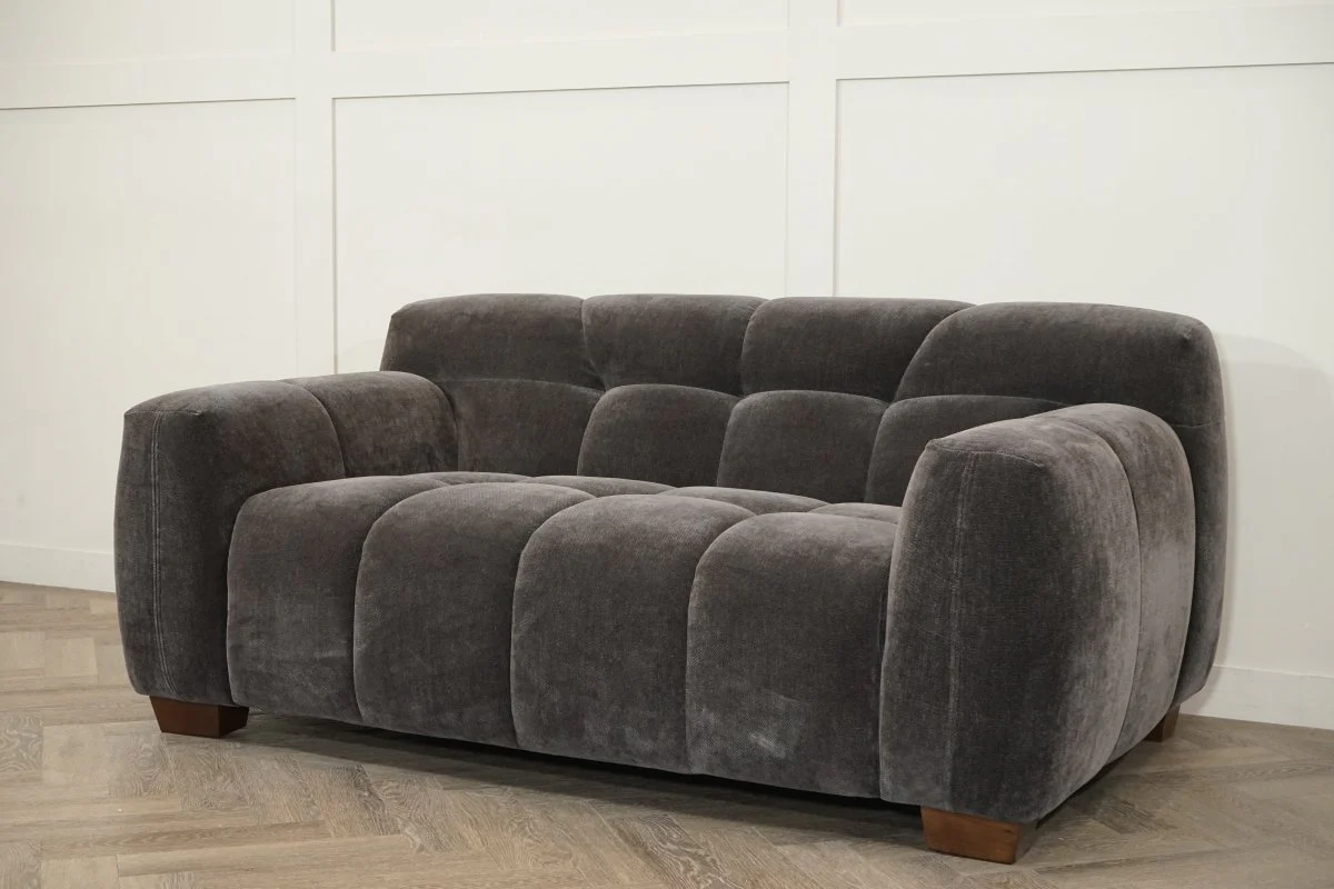 Monroe Small 2 Seater Fabric Sofa, Mocha - Image 5