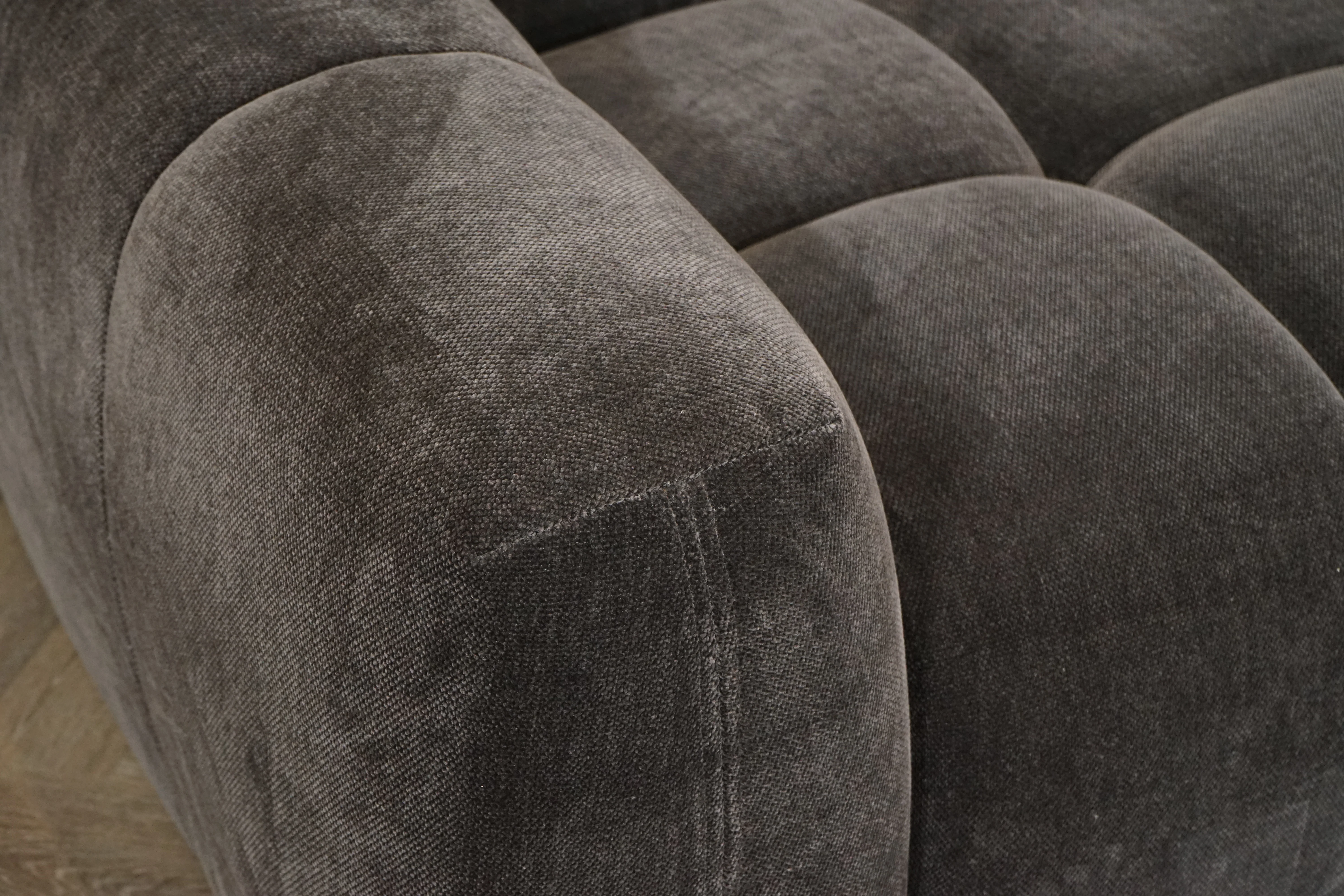 Monroe Small 2 Seater Fabric Sofa, Mocha - Image 9