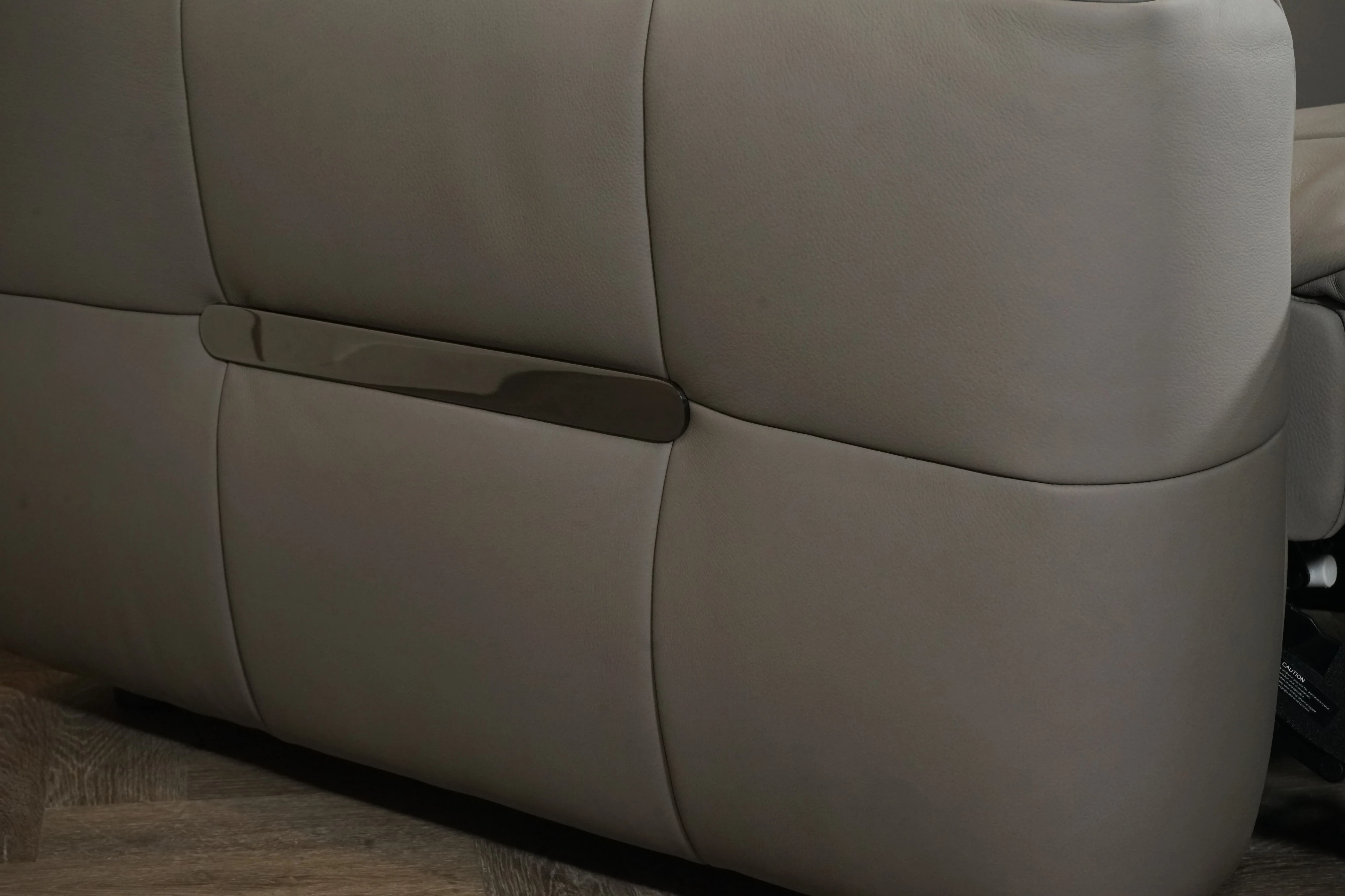 Evolution Leather Recliner Armchair, Power Foot / Tilt Headrests, Elephant Grey - Image 7