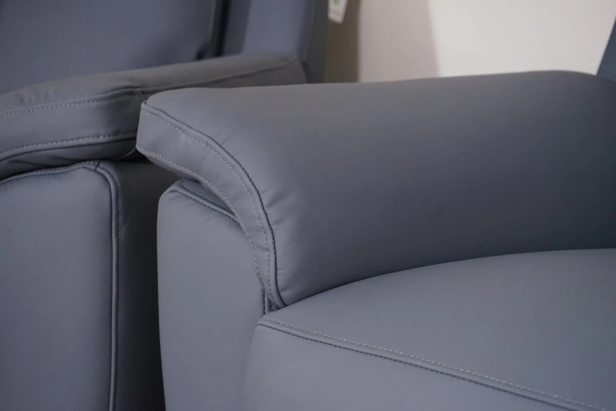 Navona Leather 3 & 2 Seater Power Recliner Sofa, Arden Slate - Image 5