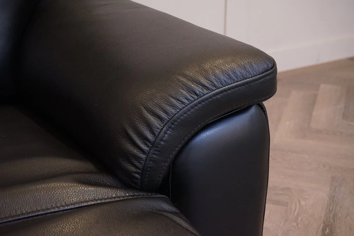 Navona Power Recliner Leather Armchair, Florida Black - Image 6