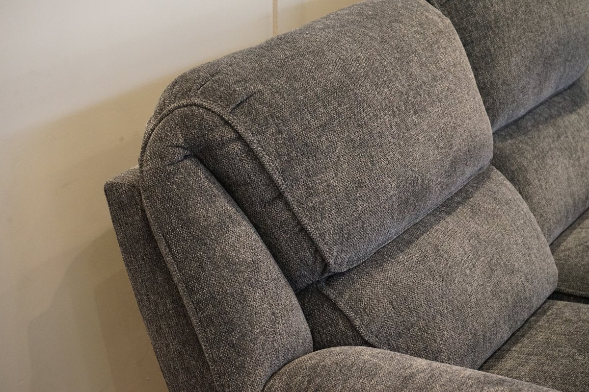 Orlando 2 Seater Fabric Recliner Sofa, Chunky Chenille Charcoal - Image 11
