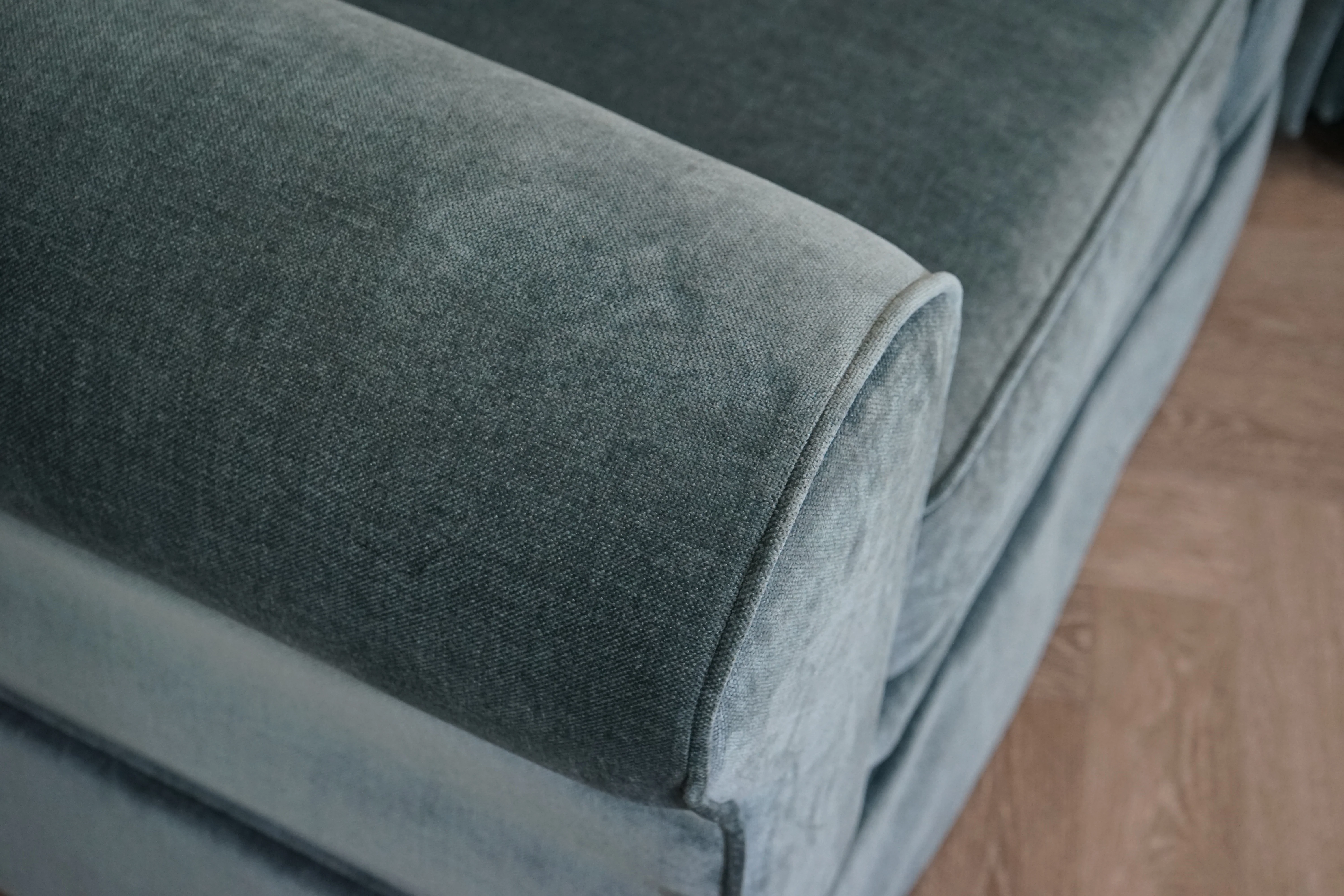 Padstow II Medium 2 Seater Sofa & Armchair, Easy Clean Chenille Teal - Image 7
