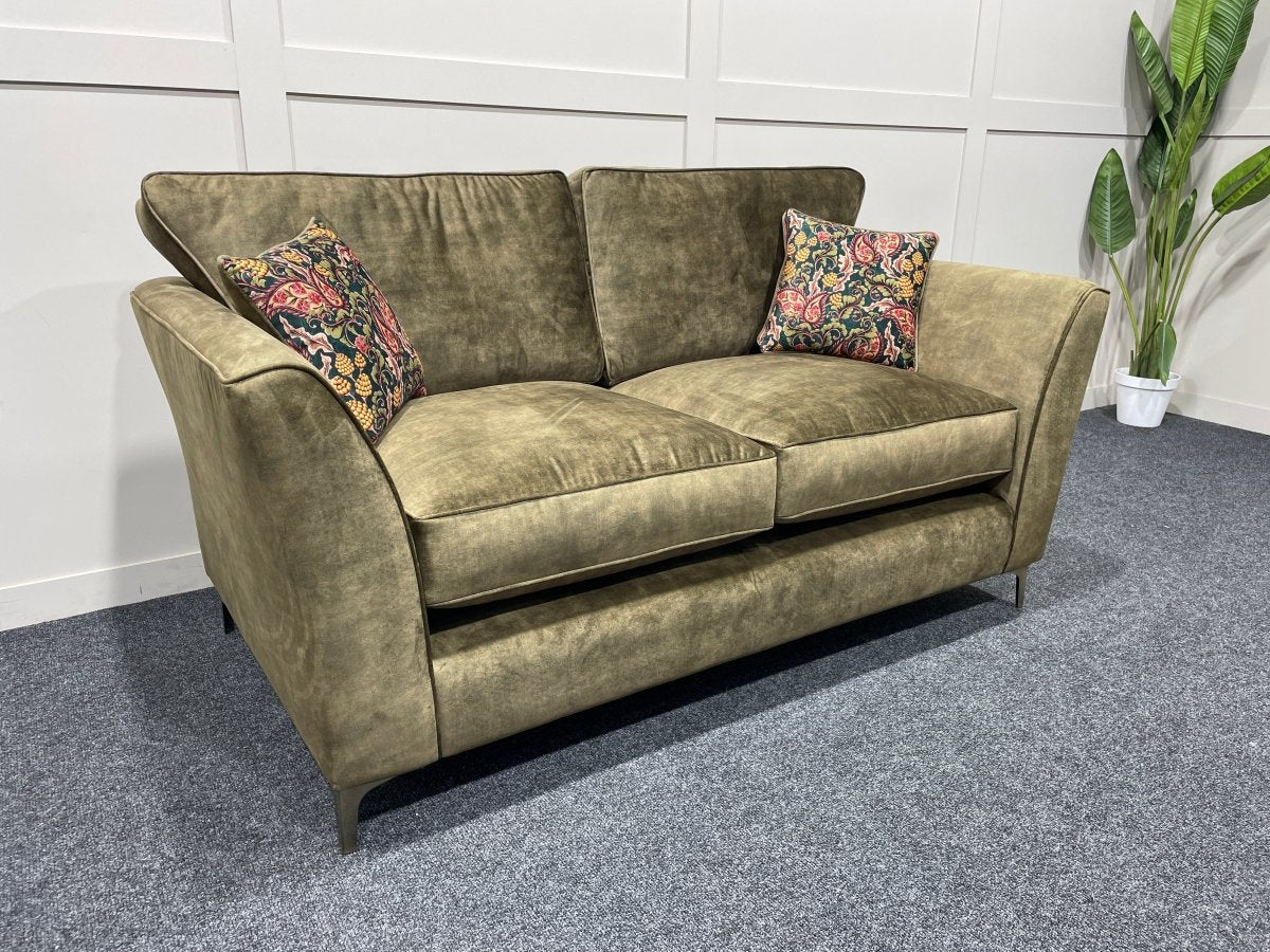 Sasha 2 Seater Classic Back Sofa, Antique Brass - Image 10