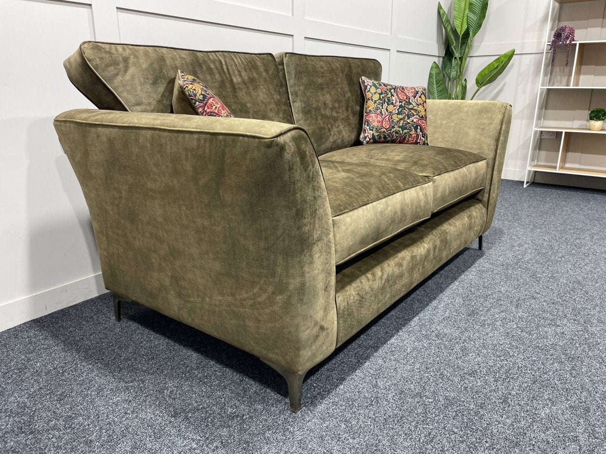 Sasha 2 Seater Classic Back Sofa, Antique Brass - Image 9