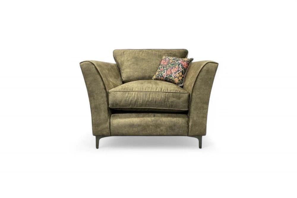 Sasha Classic Back Armchair, Chrome