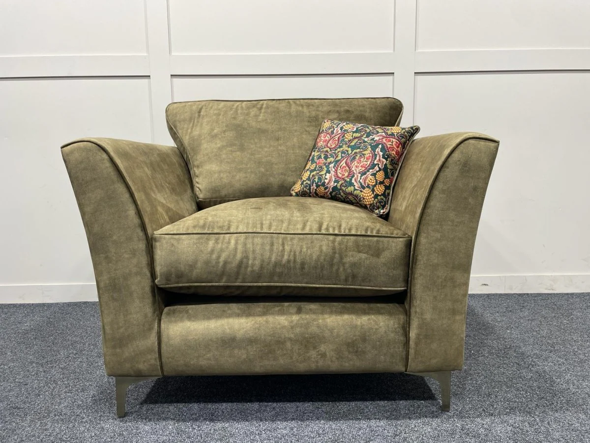 Sasha Classic Back Armchair, Chrome - Image 3