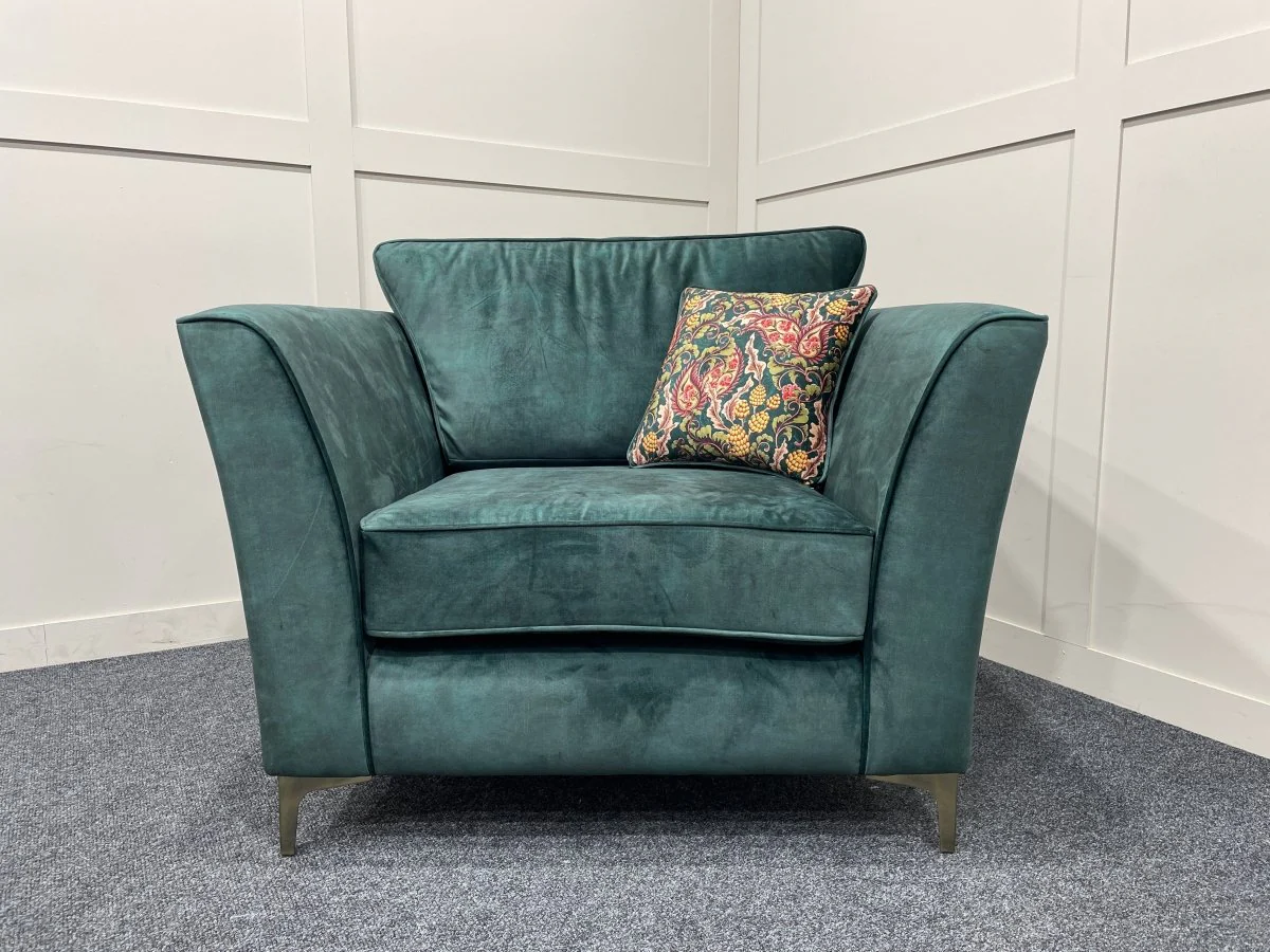 Sasha Classic Back Armchair, Chrome - Image 4