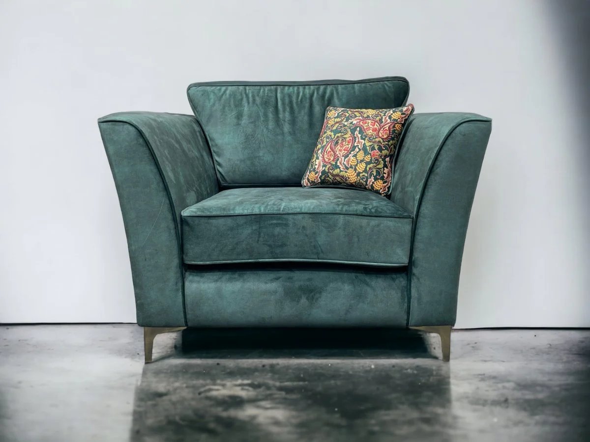 Sasha Classic Back Armchair, Chrome - Image 8