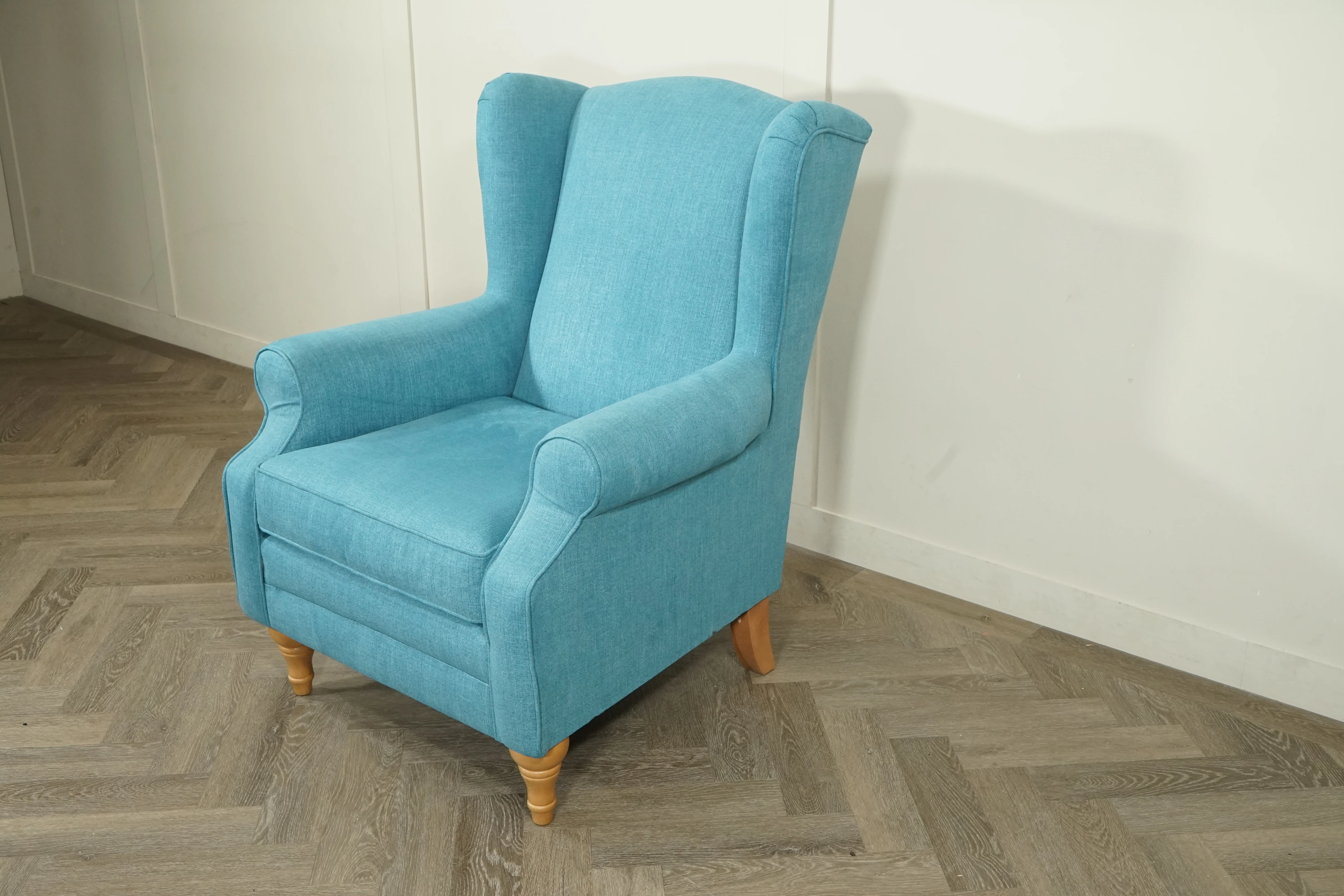 Skye Armchair, Soft Weave Teal - Image 4