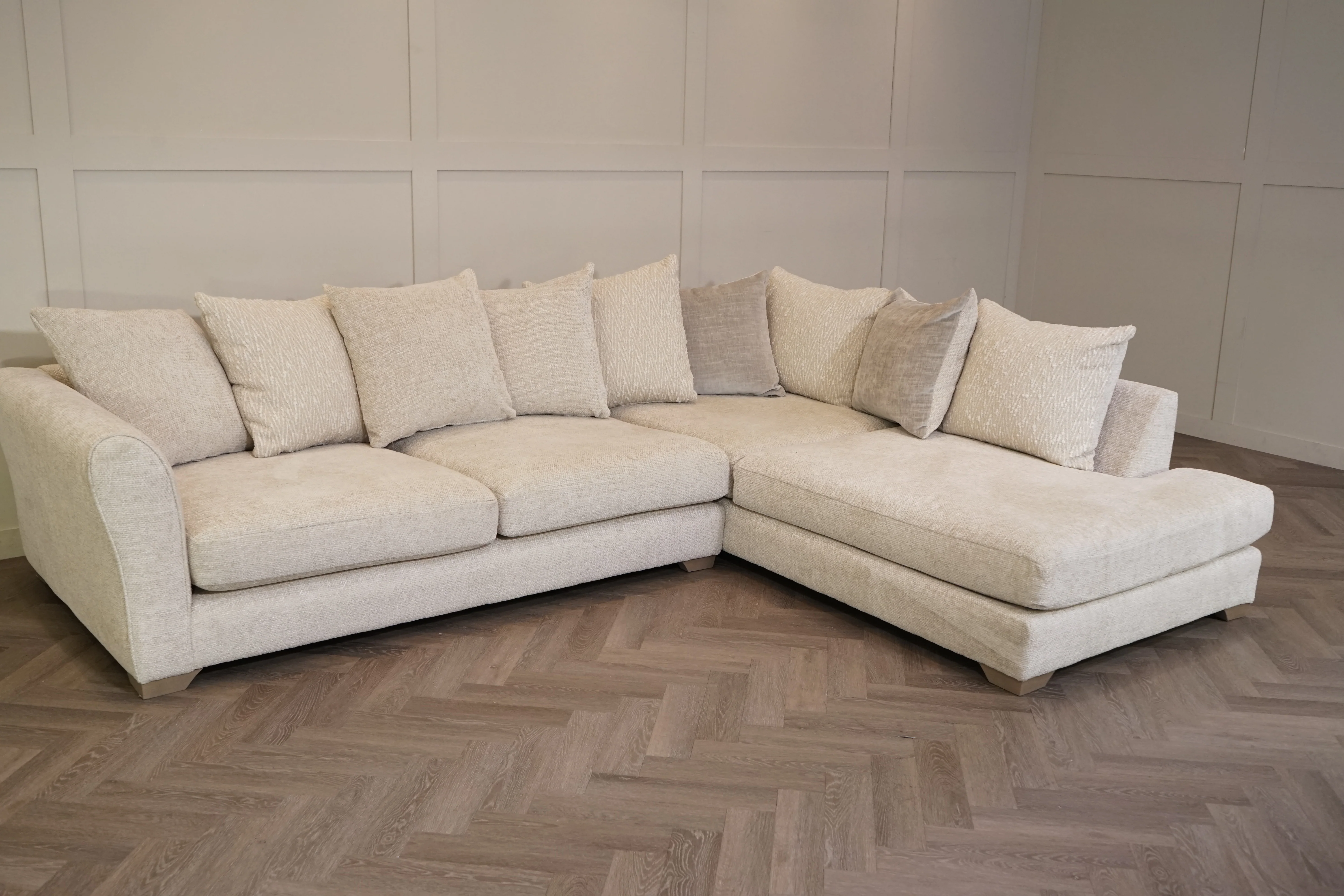 Sophia LHF Chaise Corner Sofa, Natural Weave - Image 11