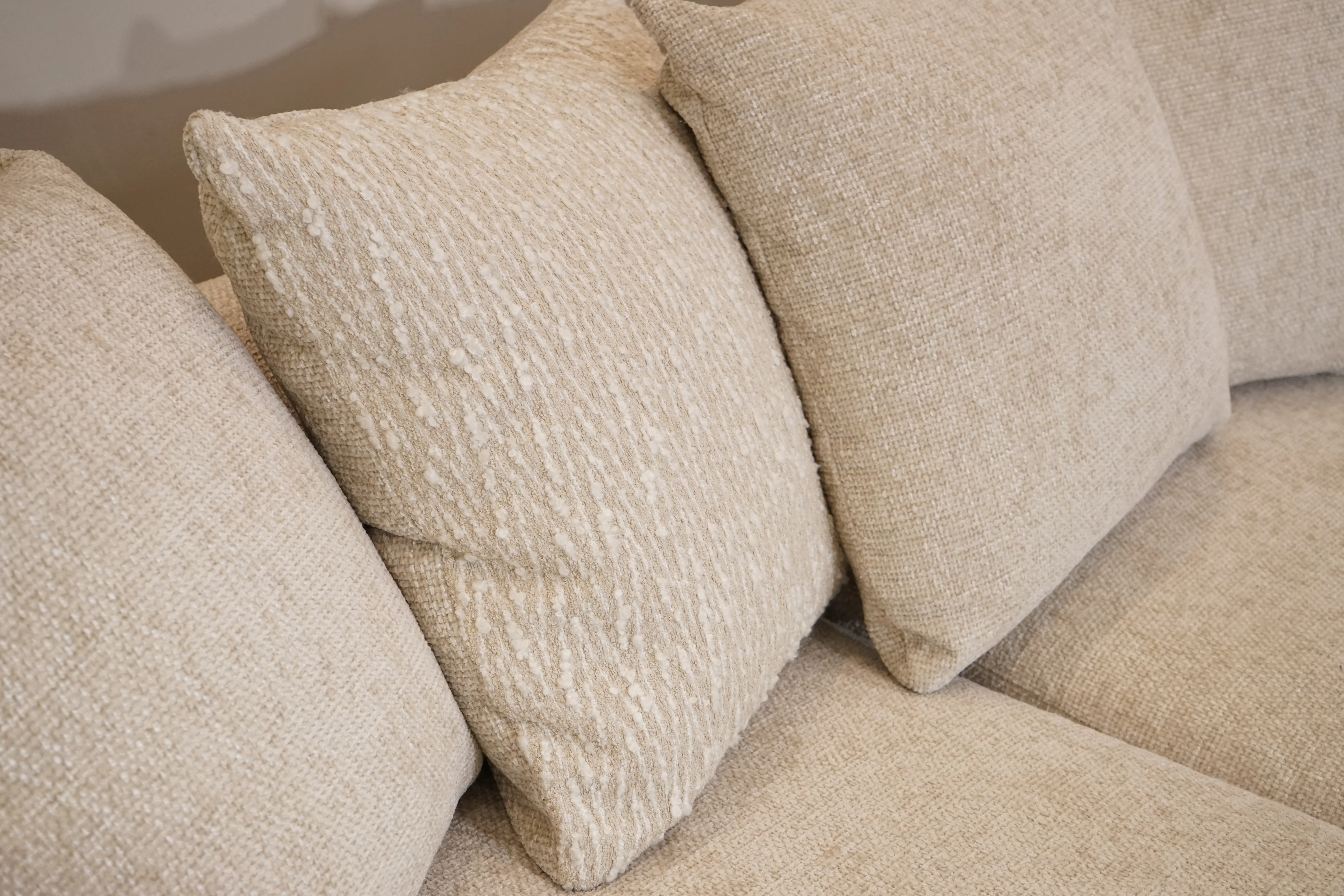 Sophia LHF Chaise Corner Sofa, Natural Weave - Image 7