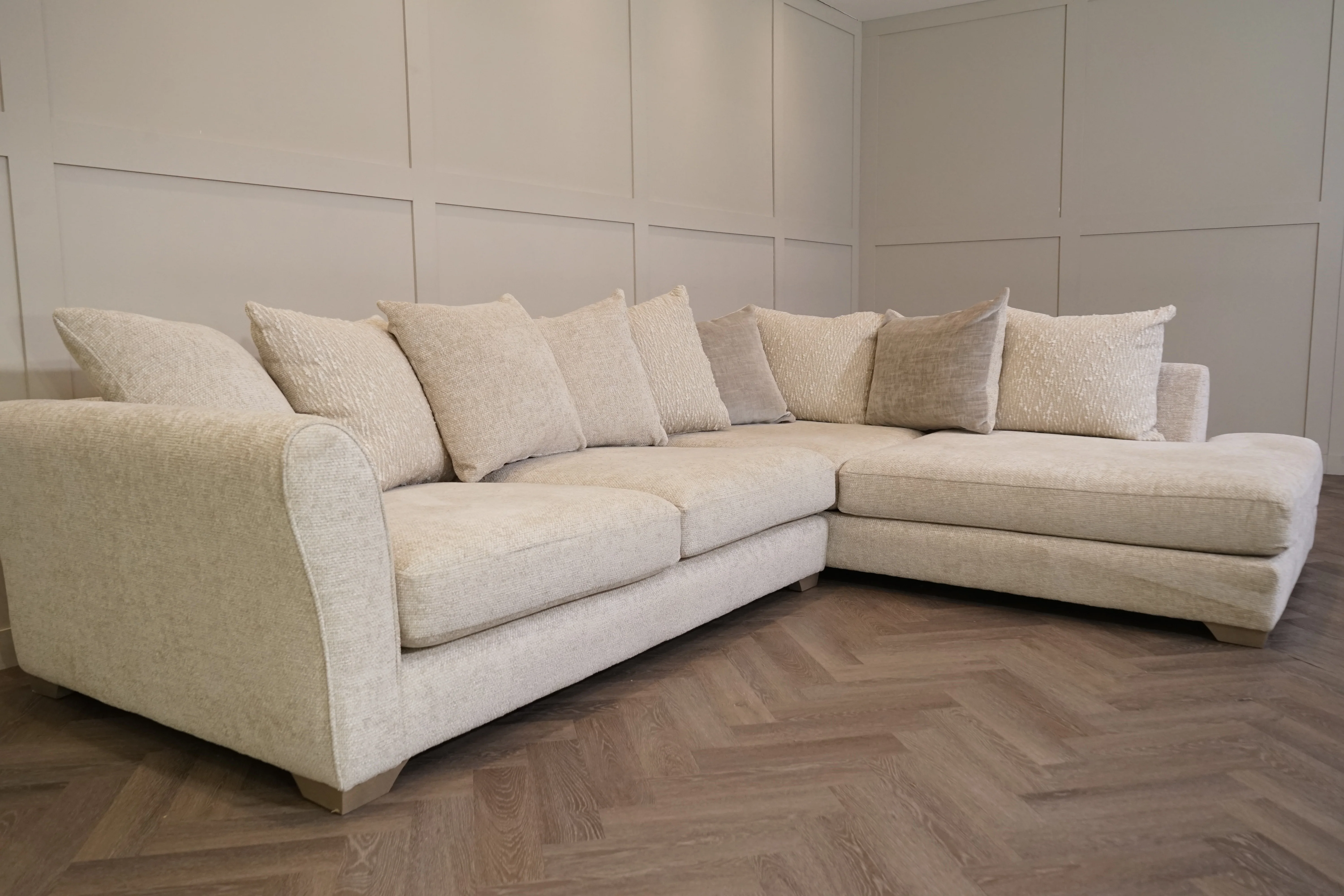 Sophia LHF Chaise Corner Sofa, Natural Weave - Image 8