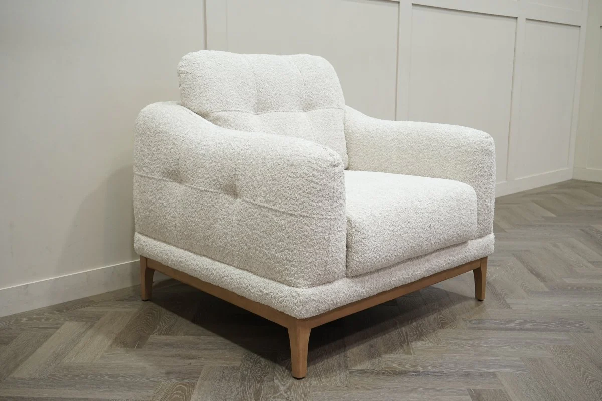 The Cosy Loft Armchair, Milky Pebble - Image 4