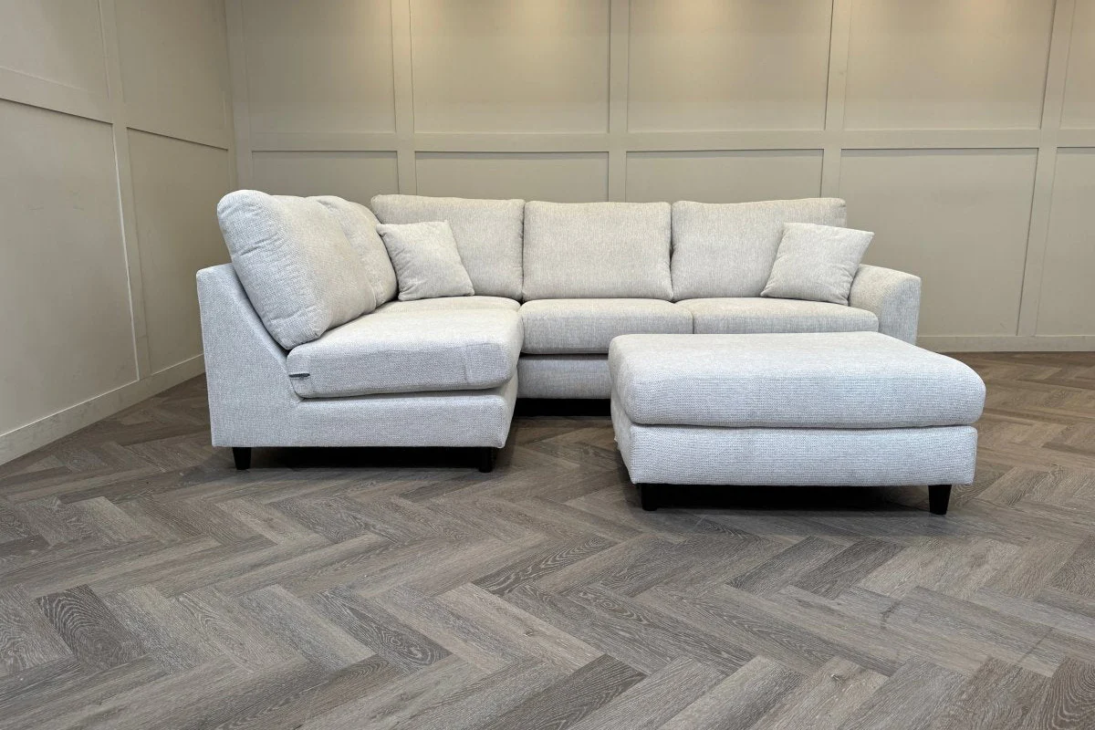 Witton Left Hand Corner Sofa, Stone Chenille - Image 10