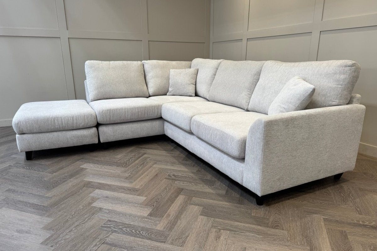 Witton Left Hand Corner Sofa, Stone Chenille - Image 11