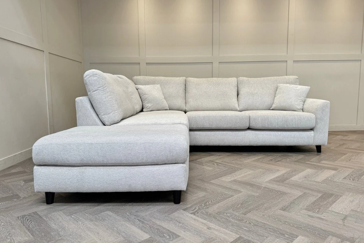 Witton Left Hand Corner Sofa, Stone Chenille - Image 7